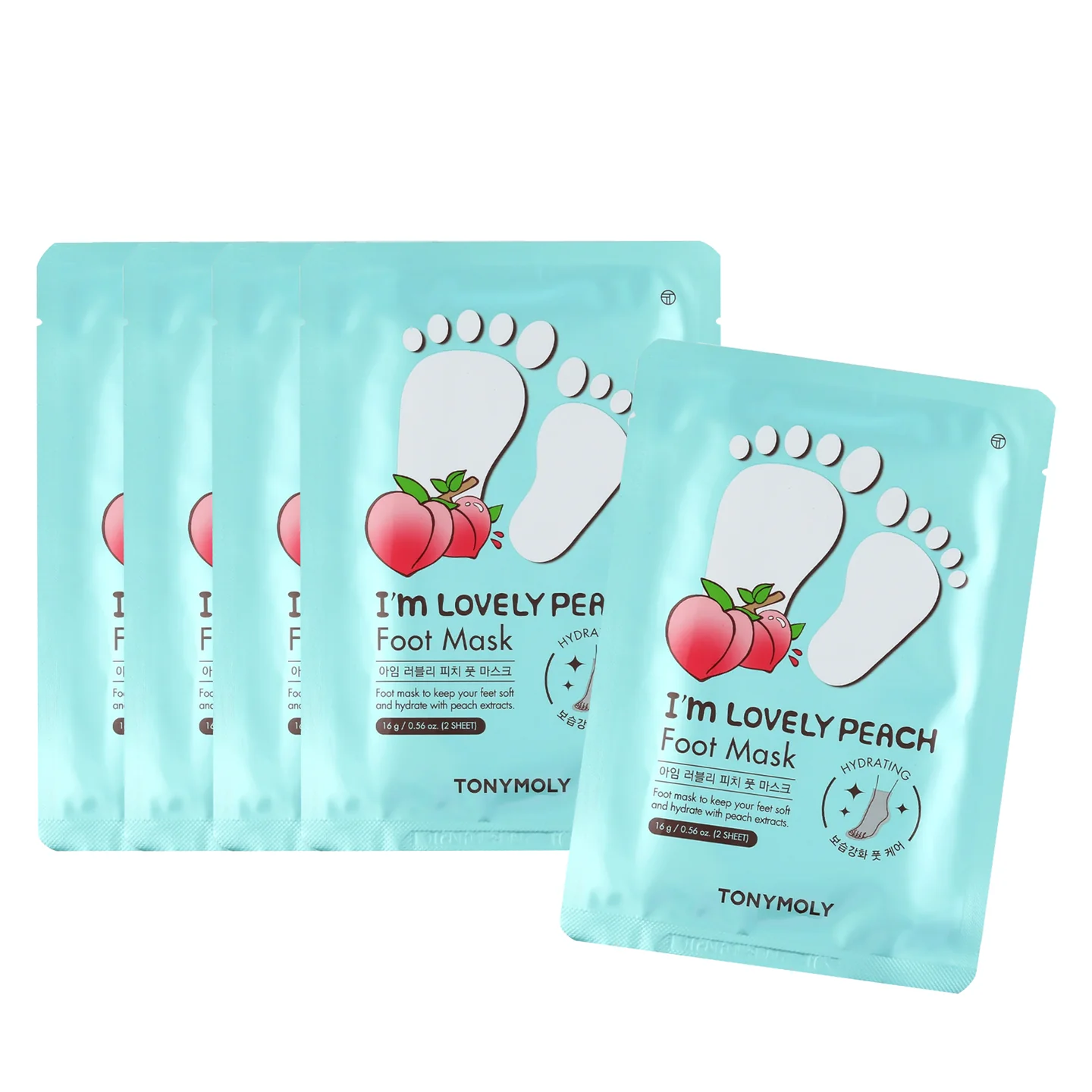 TM-I'm Lovely Peach Foot Mask