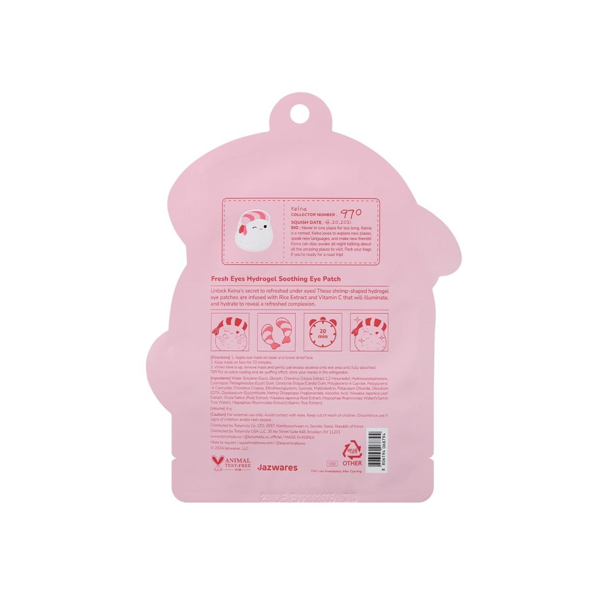 TM-Squishmallows X TONYMOLY Eye Masks