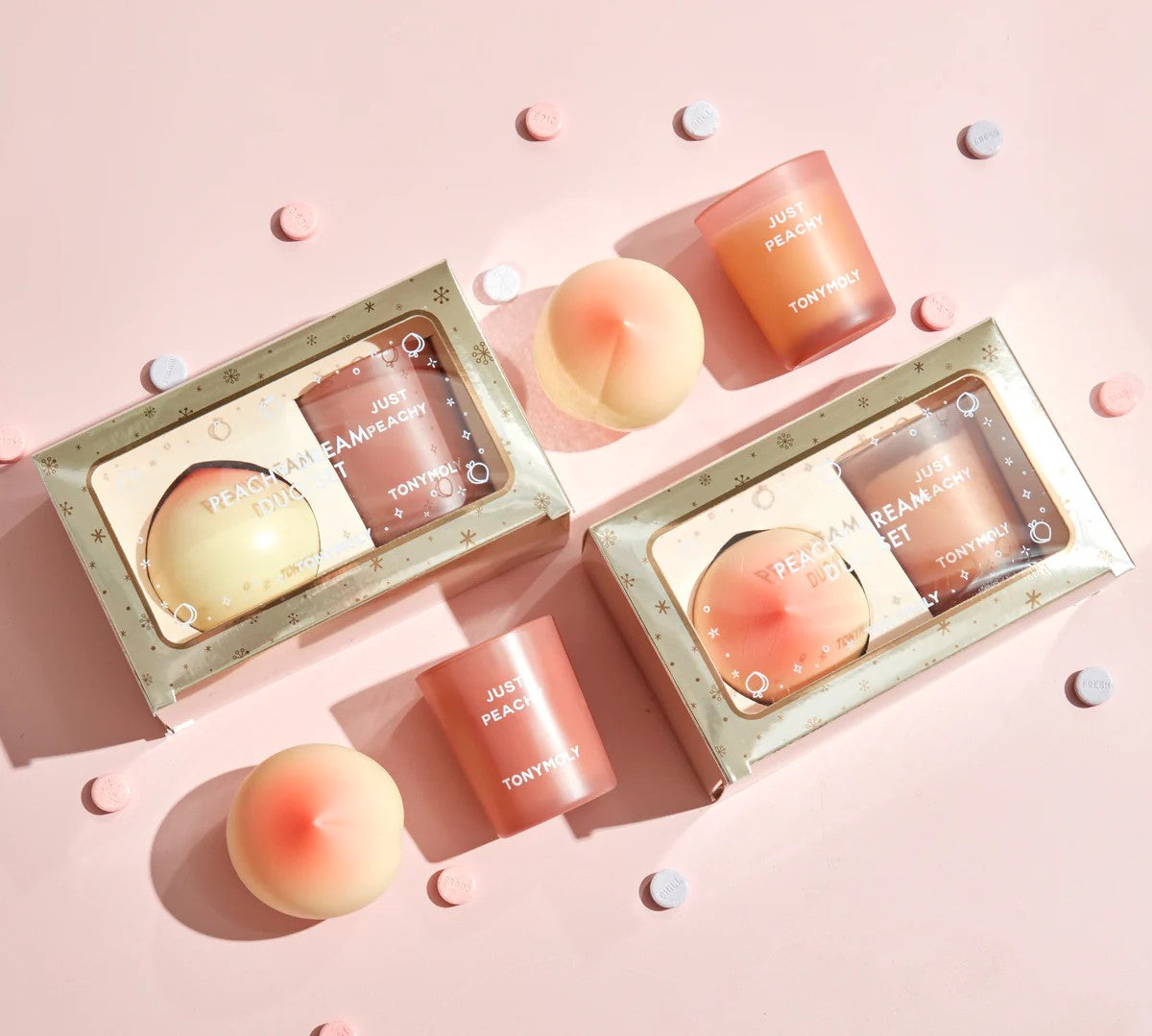 TM - Peach Dream Hand Butter + Candle Gift Set