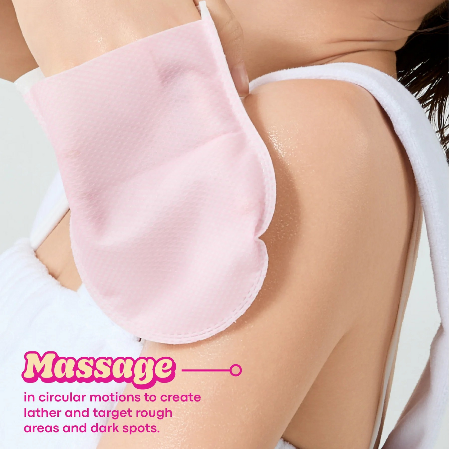 TM-Plum Bum AHA Body Exfoliating Bubble Mitt