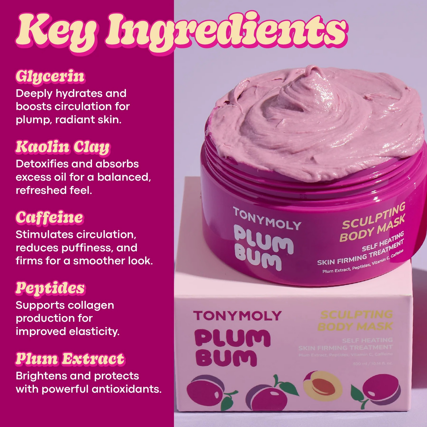 TM- Plum Bum Self Heating Sculpting Body Mask