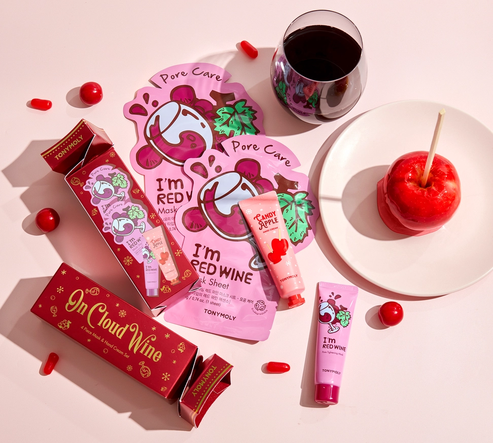 TM - On Cloud Wine Mask + Hand Cream Box Gift Set