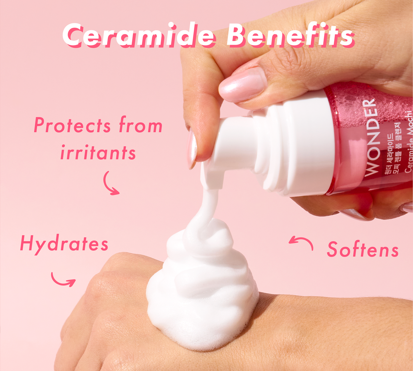 TM- Wonder Ceramide Mochi Gentle Foam Cleanser